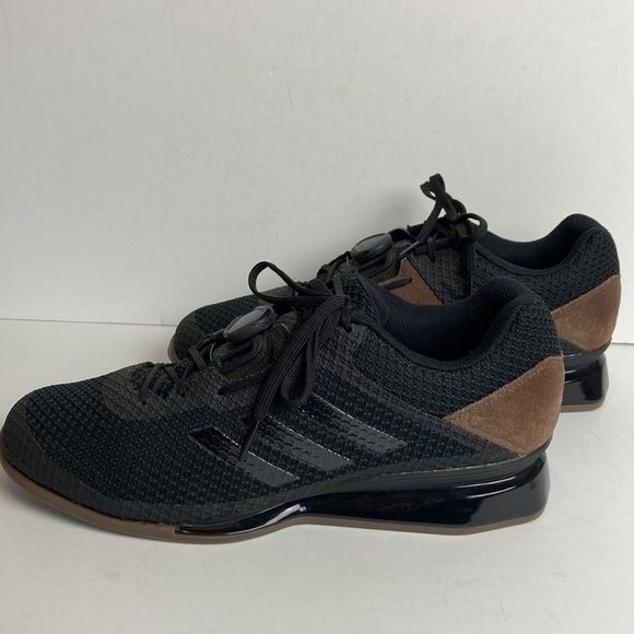 adidas Leistung 16 II BOA Weightlifting Shoes Sz 11 Black Suede Gym CrossFit - Picture 4 of 16